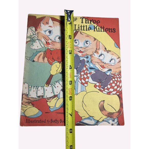 Vintage 1950s Childrens Book "The Three Little Kittens" Nursery Rhyme Storybook - Picture 7 of 7